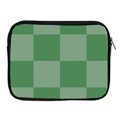 Green Gingham Check Squares Pattern Apple Ipad 2/3/4 Zipper Cases by yoursparklingshop