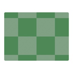 Green Gingham Check Squares Pattern Double Sided Flano Blanket (mini)  by yoursparklingshop