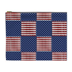 Red White Blue Stars And Stripes Cosmetic Bag (xl) by yoursparklingshop