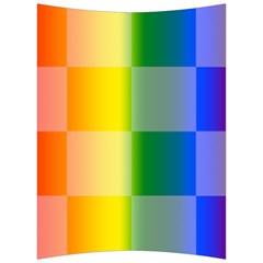 Lgbt Rainbow Buffalo Check Lgbtq Pride Squares Pattern Back Support Cushion by yoursparklingshop