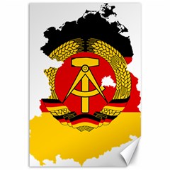 Flag Map of East Germany (1959¨C1990) Canvas 12  x 18 