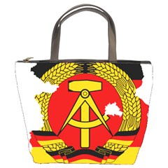 Flag Map of East Germany (1959¨C1990) Bucket Bag