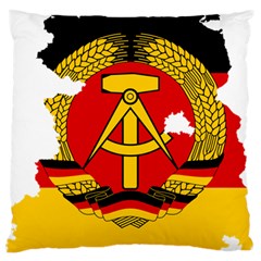 Flag Map of East Germany (1959¨C1990) Large Cushion Case (Two Sides)