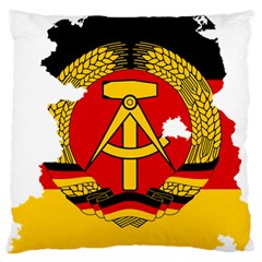 Flag Map of East Germany (1959¨C1990) Standard Flano Cushion Case (Two Sides)