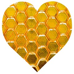 Hexagon Windows Wooden Puzzle Heart by essentialimage