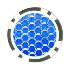 Hexagon Windows Poker Chip Card Guard by essentialimage