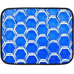 Hexagon Windows Double Sided Fleece Blanket (mini)  by essentialimage