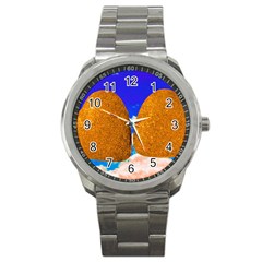 Two Hearts Sport Metal Watch by essentialimage