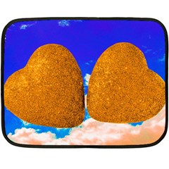 Two Hearts Fleece Blanket (mini) by essentialimage
