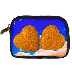 Two Hearts Digital Camera Leather Case by essentialimage