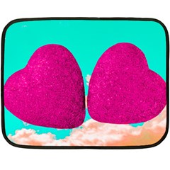 Two Hearts Fleece Blanket (mini) by essentialimage