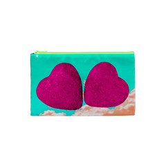 Two Hearts Cosmetic Bag (xs) by essentialimage