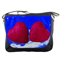 Two Hearts Messenger Bag by essentialimage