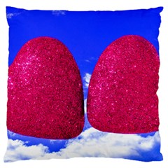Two Hearts Standard Flano Cushion Case (one Side) by essentialimage