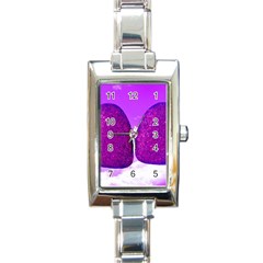 Two Hearts Rectangle Italian Charm Watch by essentialimage