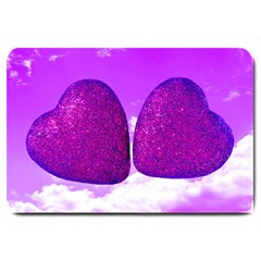 Two Hearts Large Doormat 