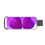 Two Hearts Portable USB Flash (Two Sides) Back