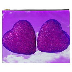 Two Hearts Cosmetic Bag (xxxl) by essentialimage