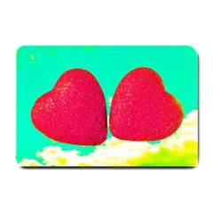 Two Hearts Small Doormat  by essentialimage
