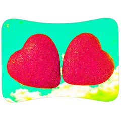 Two Hearts Velour Seat Head Rest Cushion by essentialimage