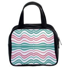 Waving Lines Vivid Pattern Classic Handbag (two Sides) by dflcprintsclothing