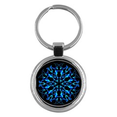 Digital Handdraw Floral Key Chain (round) by Sparkle