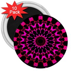 Digital Handdraw Floral 3  Magnets (10 Pack)  by Sparkle