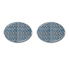 Blue Hearts Cufflinks (oval) by designsbymallika