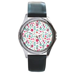 Fallen In Love Round Metal Watch by designsbymallika