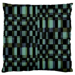 Dark Geometric Pattern Design Large Cushion Case (two Sides) by dflcprintsclothing