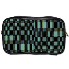 Dark Geometric Pattern Design Toiletries Bag (two Sides) by dflcprintsclothing