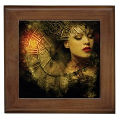 Surreal Steampunk Queen From Fonebook Framed Tile