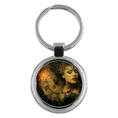 Surreal Steampunk Queen From Fonebook Key Chain (round) by 2853937