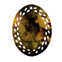 Surreal Steampunk Queen From Fonebook Ornament (oval Filigree) by 2853937