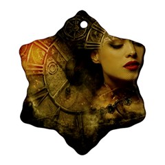 Surreal Steampunk Queen From Fonebook Snowflake Ornament (two Sides) by 2853937