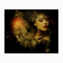 Surreal Steampunk Queen From Fonebook Small Glasses Cloth (2 Sides)