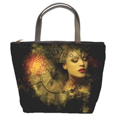 Surreal Steampunk Queen From Fonebook Bucket Bag by 2853937