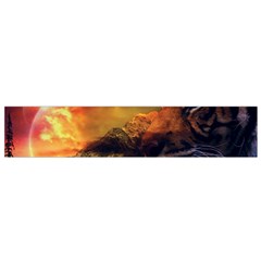 Tiger King In A Fantastic Landscape From Fonebook Small Flano Scarf by 2853937