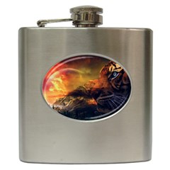 Tiger King In A Fantastic Landscape From Fonebook Hip Flask (6 Oz) by 2853937