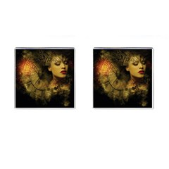 Surreal Steampunk Queen From Fonebook Cufflinks (square) by 2853937