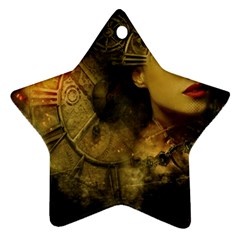 Surreal Steampunk Queen From Fonebook Star Ornament (two Sides) by 2853937