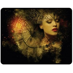 Surreal Steampunk Queen From Fonebook Double Sided Fleece Blanket (medium)  by 2853937
