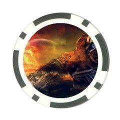 Tiger King In A Fantastic Landscape From Fonebook Poker Chip Card Guard by 2853937