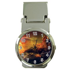 Tiger King In A Fantastic Landscape From Fonebook Money Clip Watches by 2853937