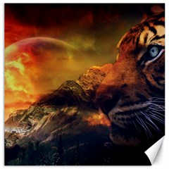 Tiger King In A Fantastic Landscape From Fonebook Canvas 16  X 16 