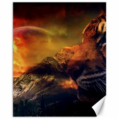 Tiger King In A Fantastic Landscape From Fonebook Canvas 11  X 14  by 2853937