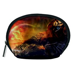 Tiger King In A Fantastic Landscape From Fonebook Accessory Pouch (medium) by 2853937