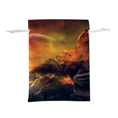 Tiger King In A Fantastic Landscape From Fonebook Lightweight Drawstring Pouch (m) by 2853937