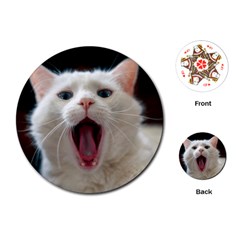 Wow Kitty Cat From Fonebook Playing Cards Single Design (round) by 2853937