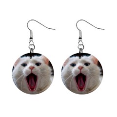 Wow Kitty Cat From Fonebook Mini Button Earrings by 2853937